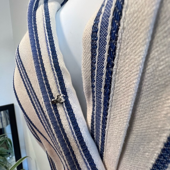 Anthropologie Greylin Blue Striped Josie Romper Shorts Size XS - Picture 6 of 15